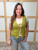 Scalloped Sweater Vest
