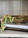 60" Mango Wood Oval Bead Garland with Tassle