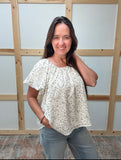 Dot Woven Top