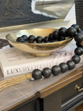 12" Gold Metal Decorative Bowl