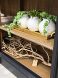 4.5" White Ceramic Ball Vase