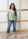 High Rise Straight Cuffed Ankle Jeans