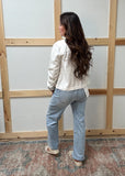 Mid Rise Wide Leg Ankle Jeans