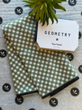 Geometry Bramble Green Paw Towel