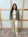 Flower Print Pants