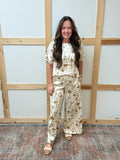 Flower Print Pants