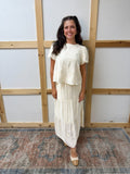 Embroidery Tiered Skirt