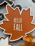 5" Hello Fall Leaf