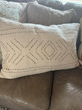 24"X 16" Cotton Embroidered Pillow