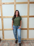 Roll-up Short Sleeve Top