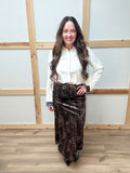 Leopard Print Skirt