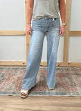 High Rise Wide Leg with Patch Pockets