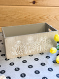 Wood Engraved Flower Box