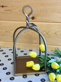 Antique Brass Open Lantern