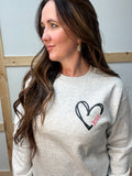 Love Jesus Heart Sweatshirt