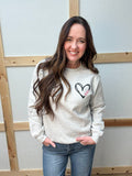 Love Jesus Heart Sweatshirt