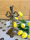 Iron Bow Candle Holder