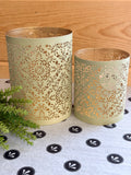 Light Green Candle Holders