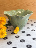Light Green Ruffle Vase
