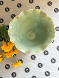 Light Green Ruffle Vase