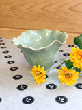 Light Green Ruffle Vase
