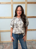 Flower Print Top