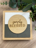 Simply Blessed 6" Sign