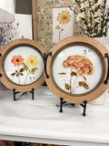 Wood & Glass Flower Tray