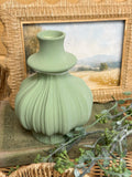 Green Stoneware Vase