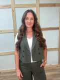 Pinstripe Blazer Vest