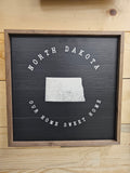 Home Sweet Home ND Black 8.5"x8.5"