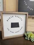 Home Sweet Home ND White 8.5"x8.5"