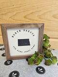 Home Sweet Home ND White 4.5"x4.5"