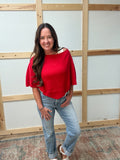 Lexus Poncho Knit Top