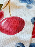 Geometry Cherry On Top Tea Towel
