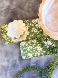 Green Floral Small Trays
