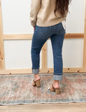 Mid Rise Straight Leg With Cuff