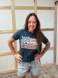 American Flag Graphic Tee