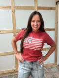 American Flag Graphic Tee