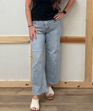 High Rise Wide Crop Jeans