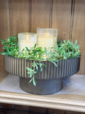5" LED Beaded Glass Candle