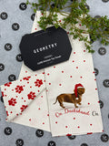 Geometry Dachshund Dash Luxe Towel