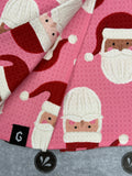Geometry Jolly Santas Luxe Towel