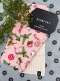 Geometry Pink Tidings Luxe Towel