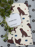 Geometry Lab Pals Tea Towel - Chocolate