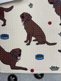 Geometry Lab Pals Tea Towel - Chocolate