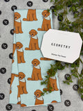 Geometry Doodle Days Tea Towel - Powder Blue