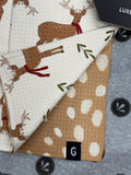 Geometry Winter Reindeer Luxe Towel