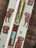 Chocolate Lab Pen