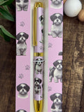 Black & White Shih Tzu Pen